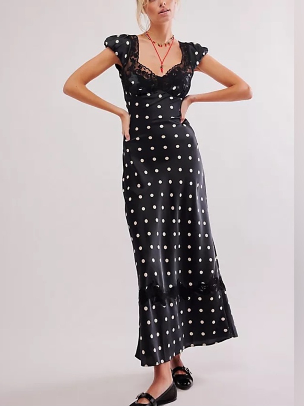 Free People Butterfly Babe Black Dress